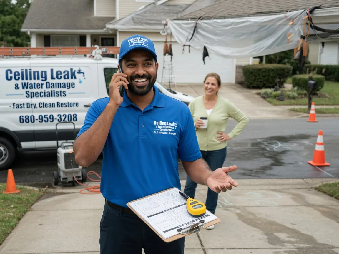 Ceiling Leak Cleanup Ratcliff, TX FAQs
